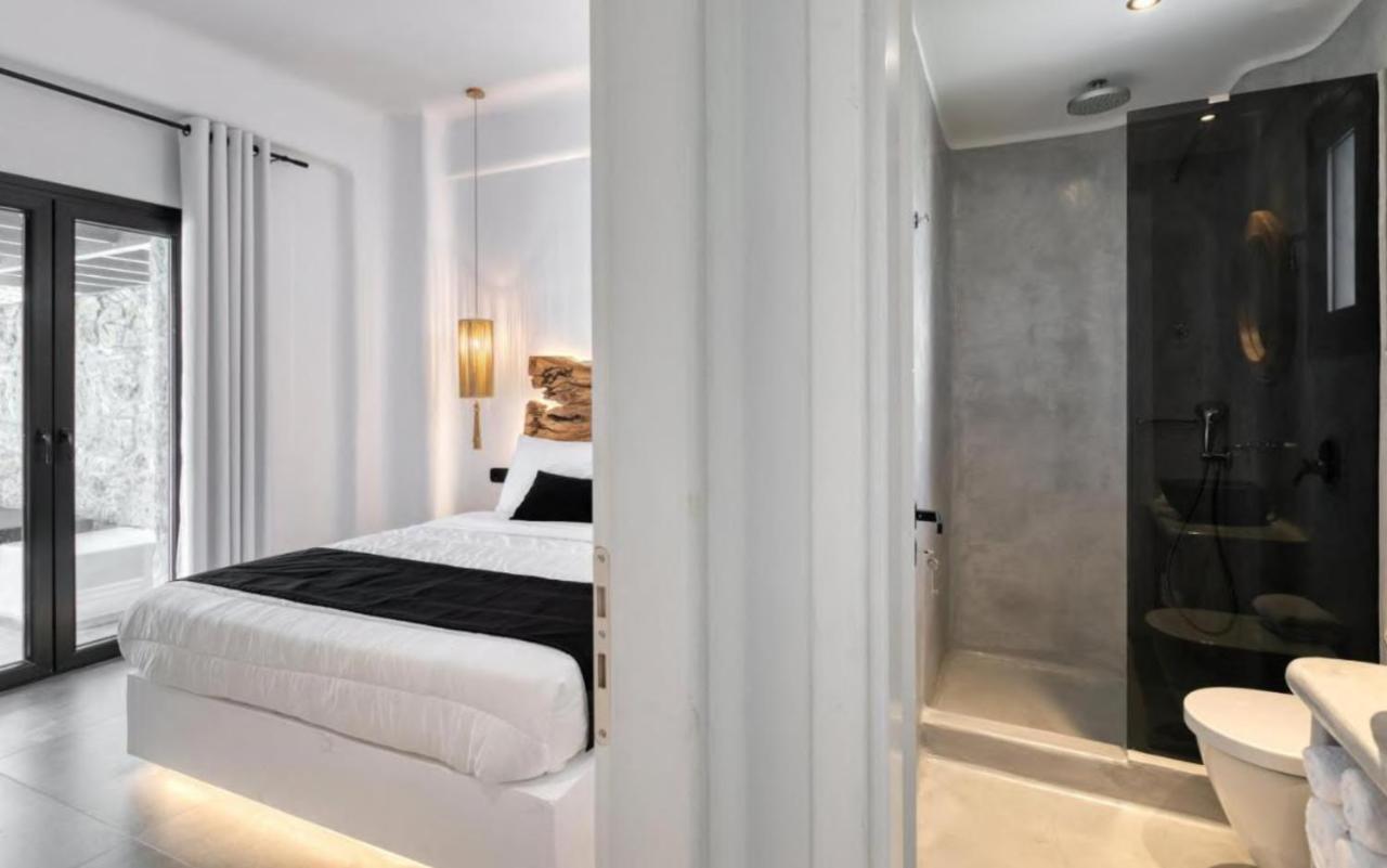 Black And White Villas Ftelia - Mykonos Mykonos Town ภายนอก รูปภาพ