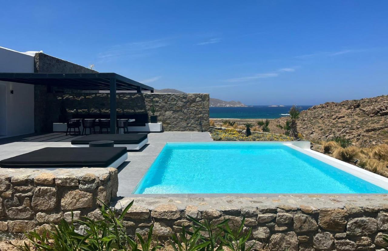 Black And White Villas Ftelia - Mykonos Mykonos Town ภายนอก รูปภาพ