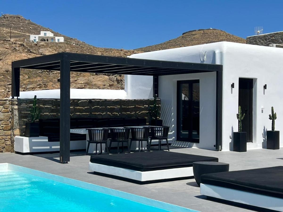 Black And White Villas Ftelia - Mykonos Mykonos Town ภายนอก รูปภาพ
