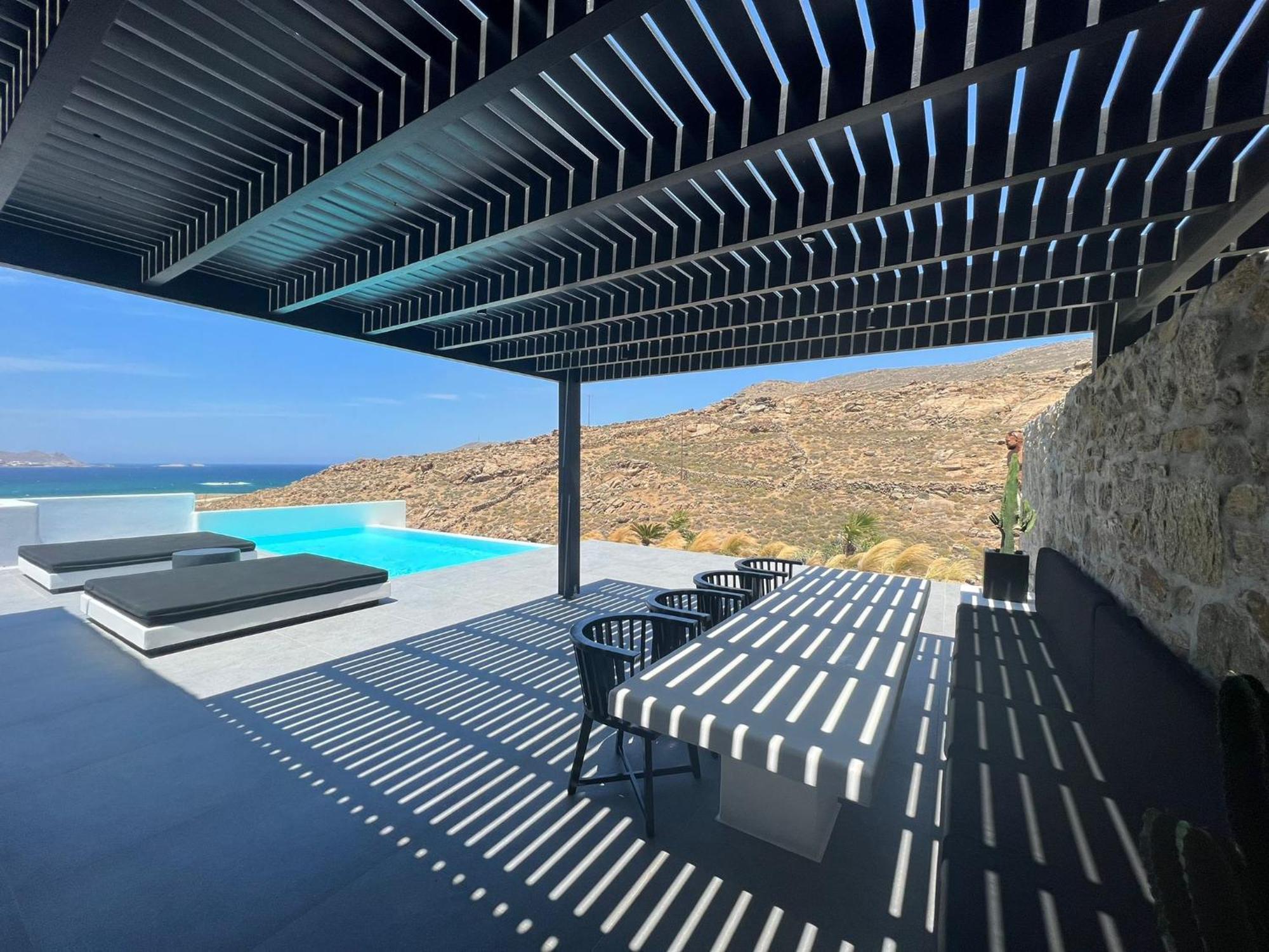 Black And White Villas Ftelia - Mykonos Mykonos Town ภายนอก รูปภาพ